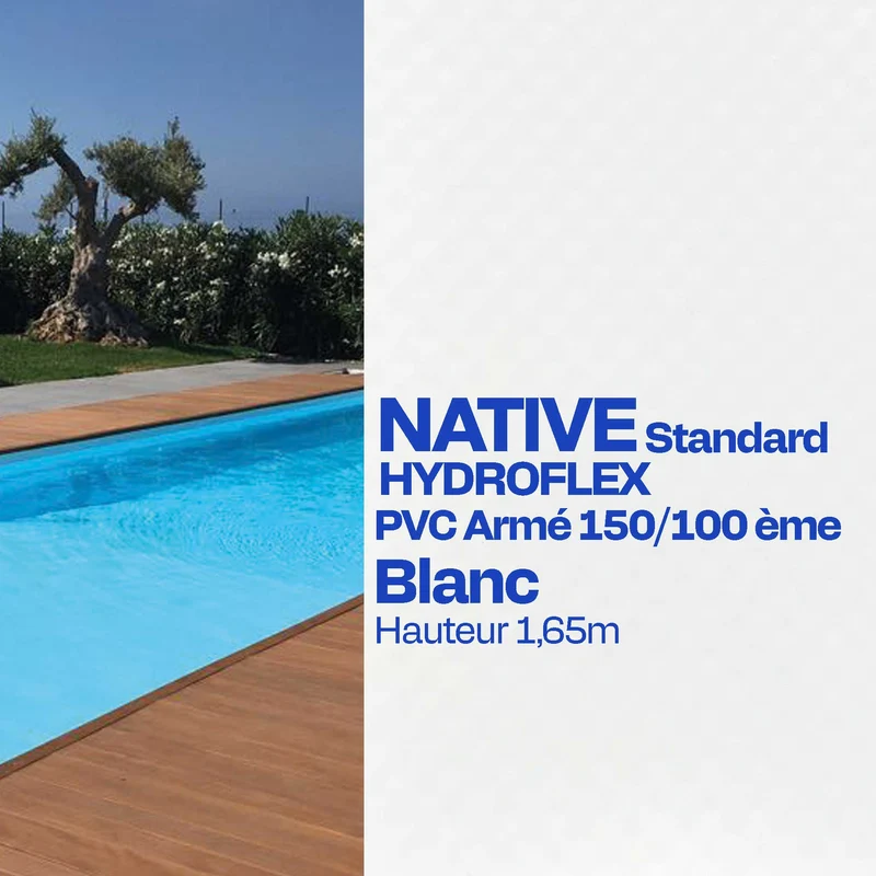 PVC armé Hydroflex Standard piscine 25m x 1,65