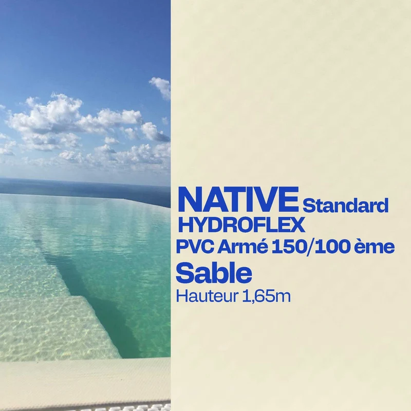 PVC armé Hydroflex Standard piscine 25m x 1,65