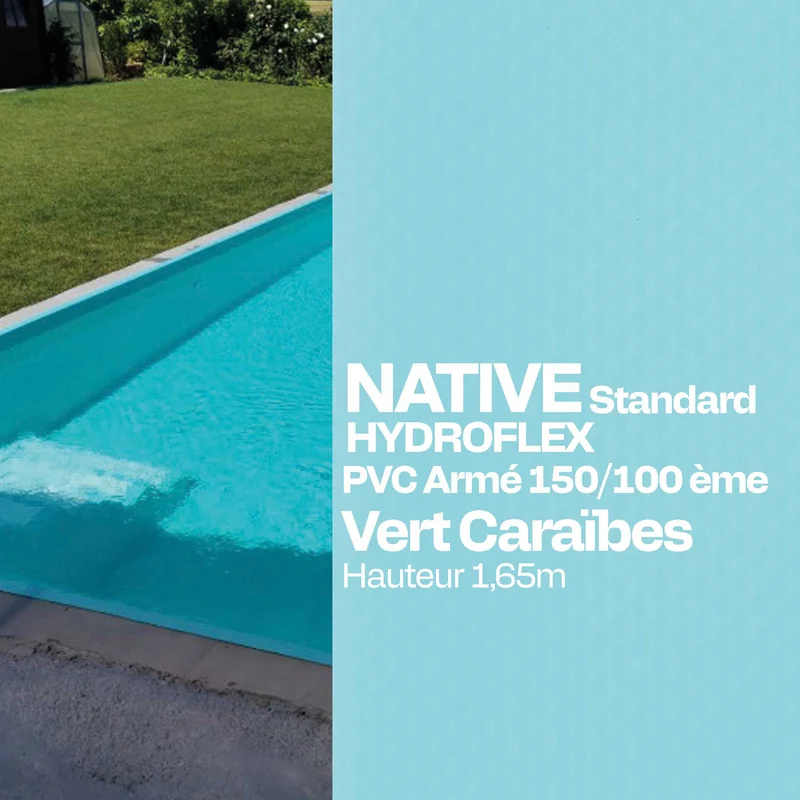 PVC armé Hydroflex Standard piscine 25m x 1,65