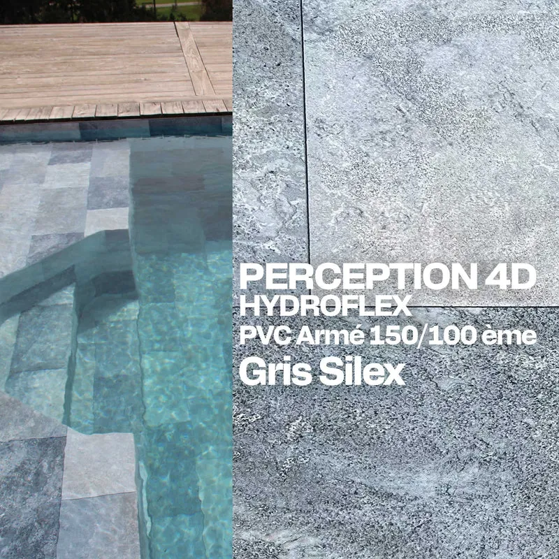 PVC armé Hydroflex Perception 4D piscine 25 x 1,65 m