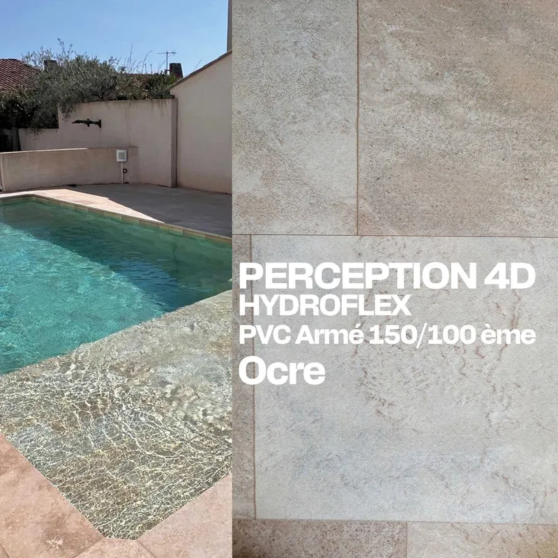 PVC armé Hydroflex Perception 4D piscine 25 x 1,65 m