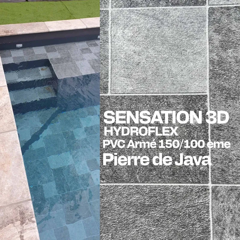 PVC armé Hydroflex 3D Sensation piscine 25 x 1,65 m