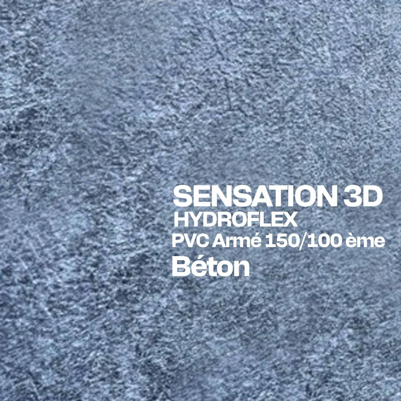 PVC armé Hydroflex 3D Sensation piscine 25 x 1,65 m