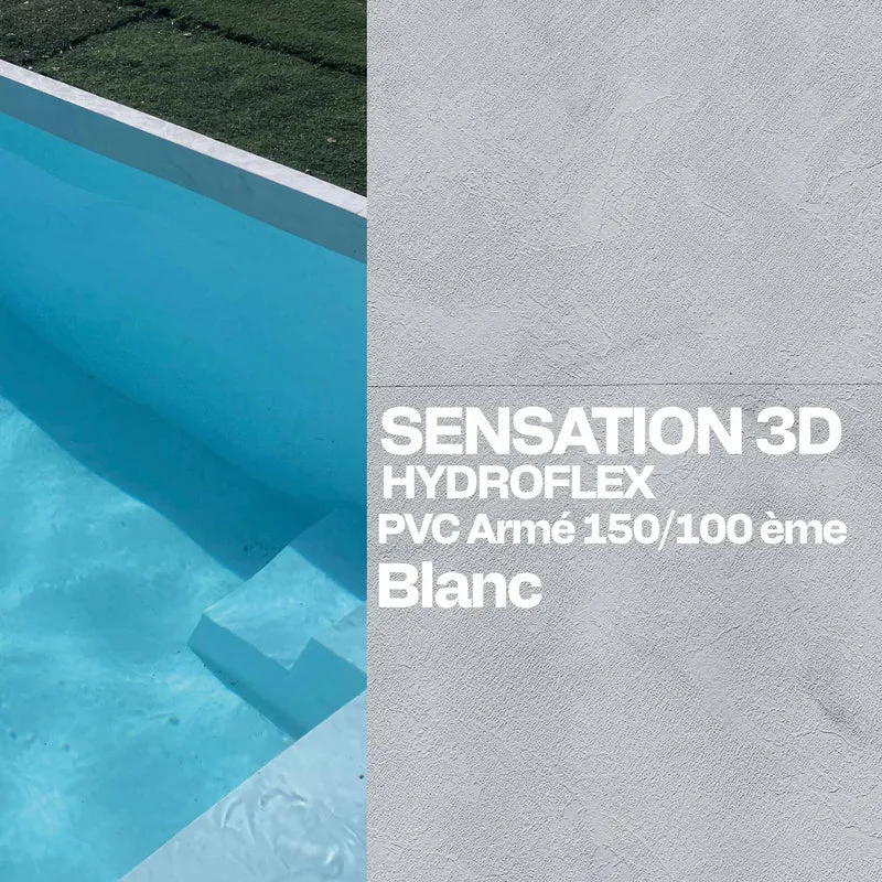 PVC armé Hydroflex 3D Sensation piscine 25 x 1,65 m
