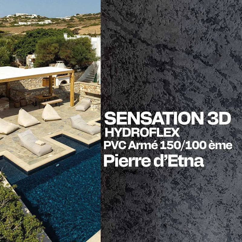 PVC armé Hydroflex 3D Sensation piscine 25 x 1,65 m