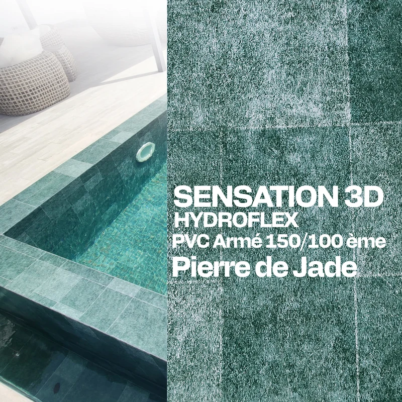 PVC armé Hydroflex 3D Sensation piscine 25 x 1,65 m