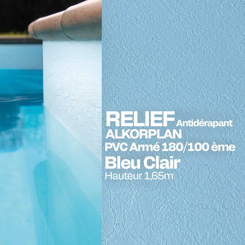 PVC armé Alkorplan Relief piscine 1,65 m x 25 m