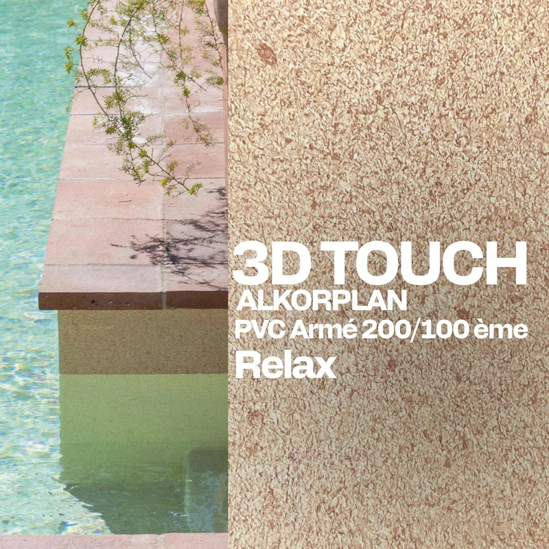 PVC armé Alkorplan 3D Touch piscine 1,65 m x 25 m