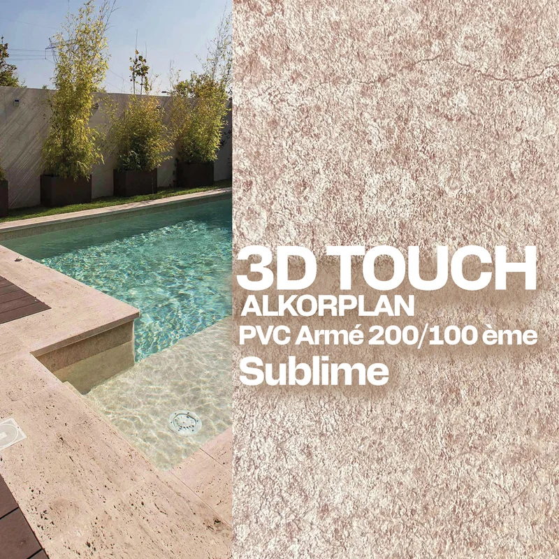 PVC armé Alkorplan 3D Touch piscine 1,65 m x 25 m