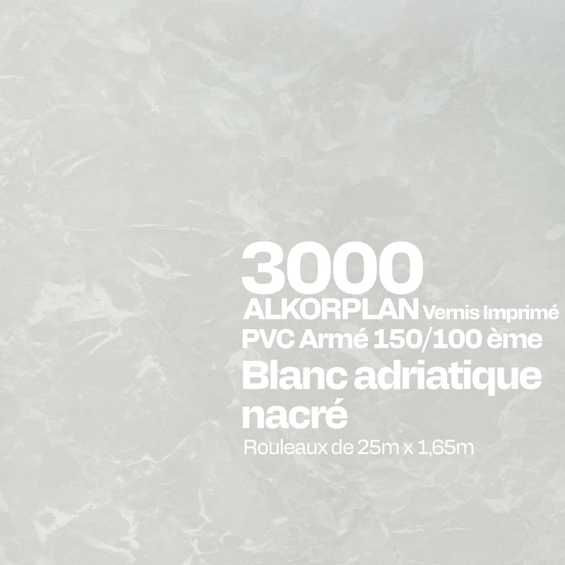 PVC armé Alkorplan 3000 imprimé piscine 1,65 m x 25 m