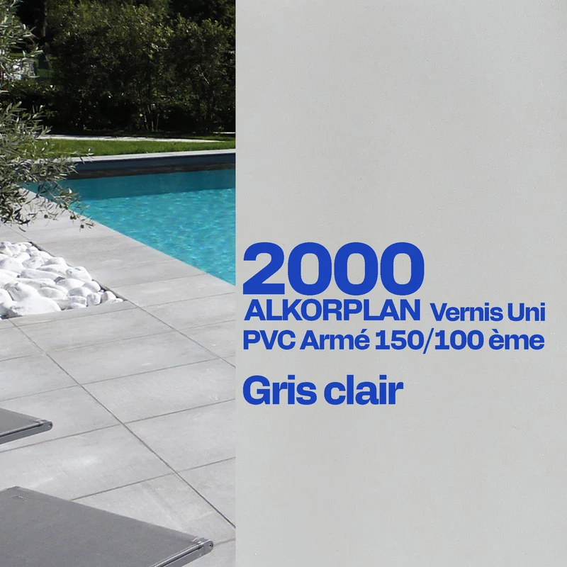 PVC armé Alkorplan 2000 verni 2,05 m piscine
