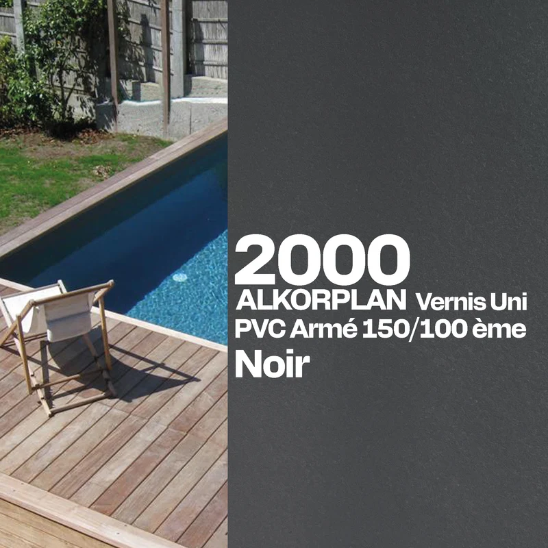 PVC armé Alkorplan 2000 verni piscine 1,65 m x 25 m