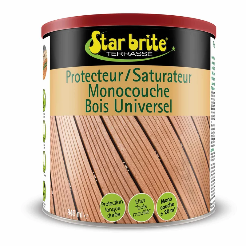Saturateur bois universel Starbrite – Protection extérieur