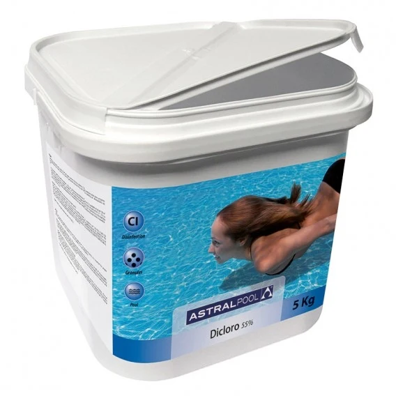 Dicloro granulado 55% de AstralPool envase de 30 Kgs