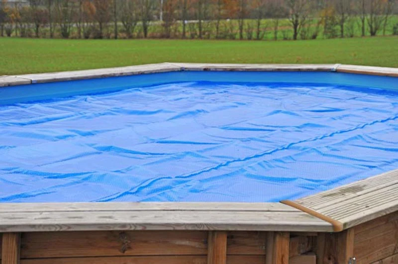 Cubierta isotérmica GRE 400 micras para piscina madera Orange 755x456 cm - CV800007