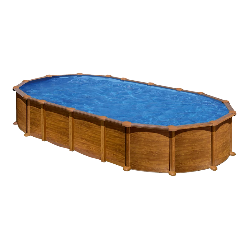 Piscina desmontable ovalada GRE 730x375x132 cm con depuradora de arena KITPROV7388WO
