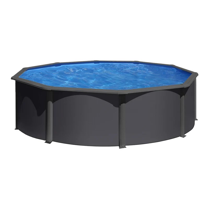 Piscina desmontable redonda GRE Ø460x132 cm con depuradora de arena KITPR458GY