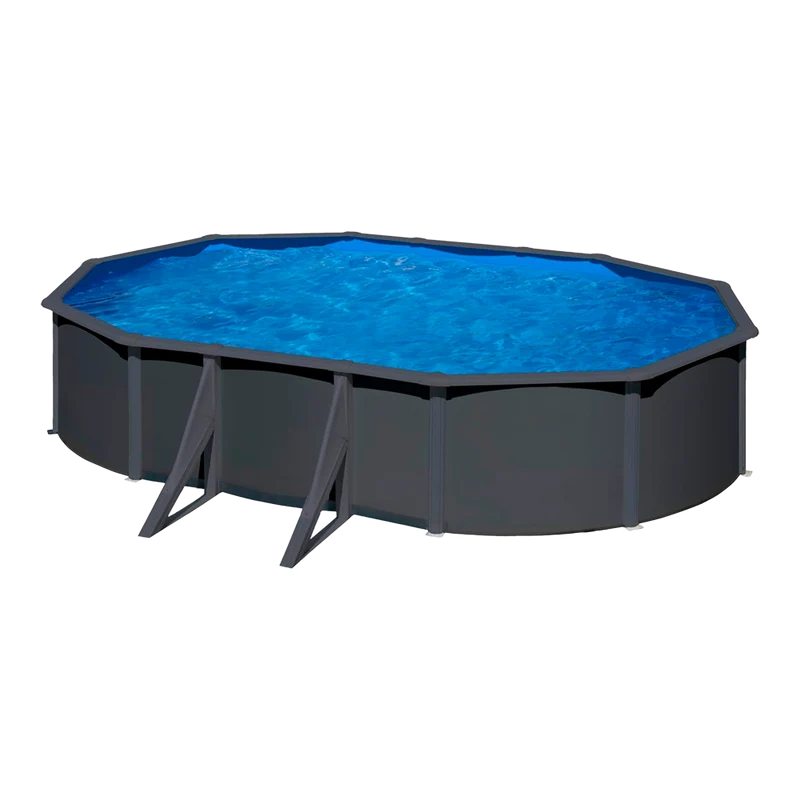 Piscina desmontable ovalada GRE 500x300x120 cm con depuradora de arena KIT500GY
