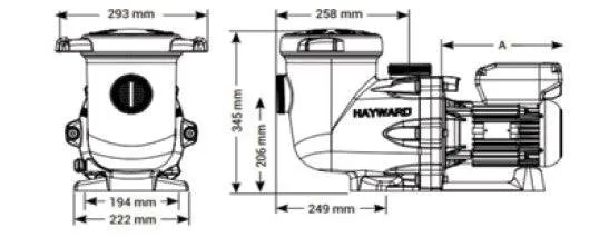Bomba Filtração HAYWARD TRISTAR VSTD de velocidade variável VS