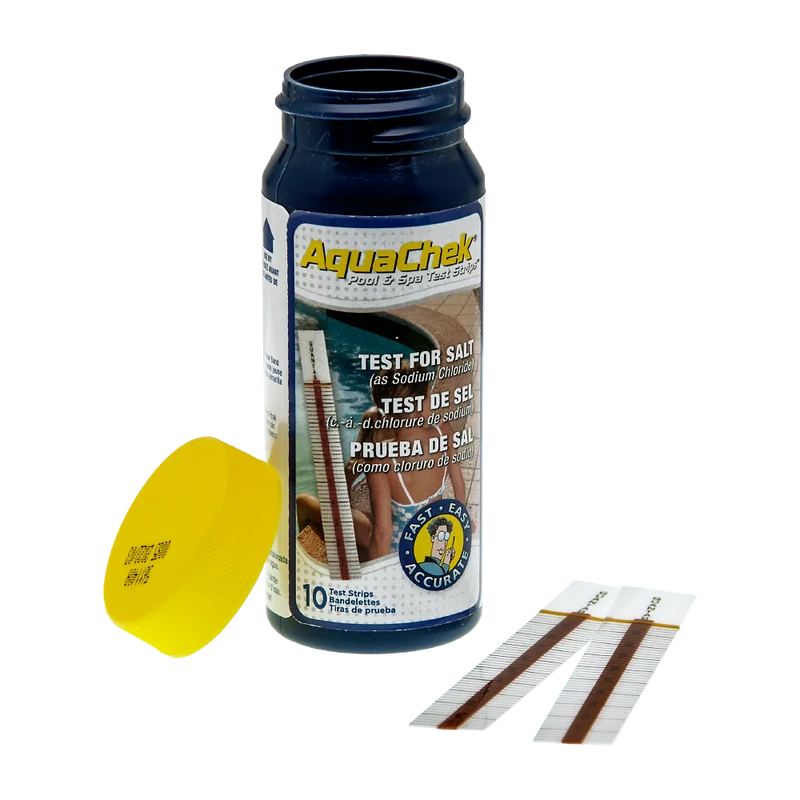 Tiras analíticas Aquachek salt blanco para niveles de sal.