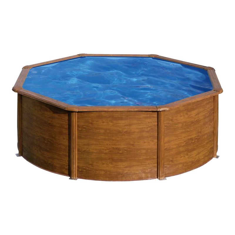 Piscina desmontable redonda GRE Ø350x132 cm con depuradora de arena KITPR358WO