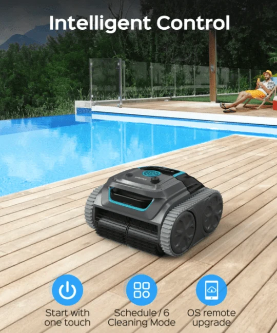 Robot Aspirador E-TRON i30 by WYBOT limpa fundos bateria automatico