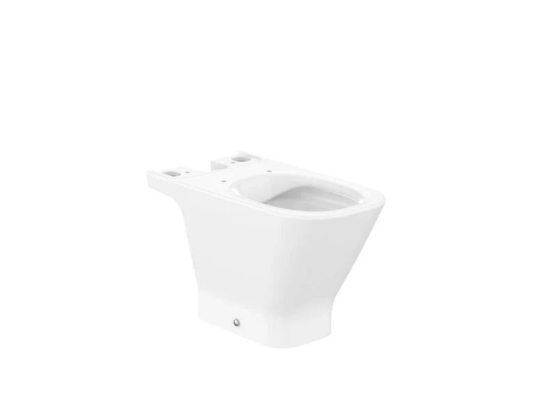 Roca - Taza The Gap Square Rimless para inodoro de tanque bajo