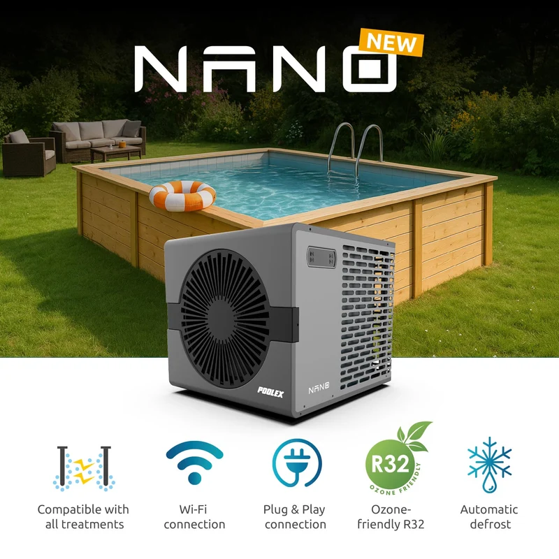 Poolex - Bomba de calor Nano para piscina