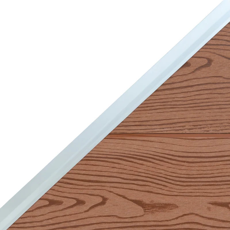 Kit Clôture Panneau Composite Incliné - Marron