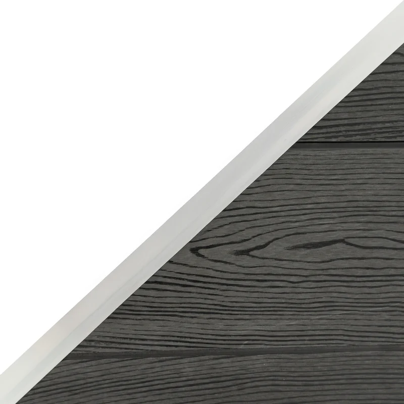 Kit Clôture Panneau Composite Incliné - Gris