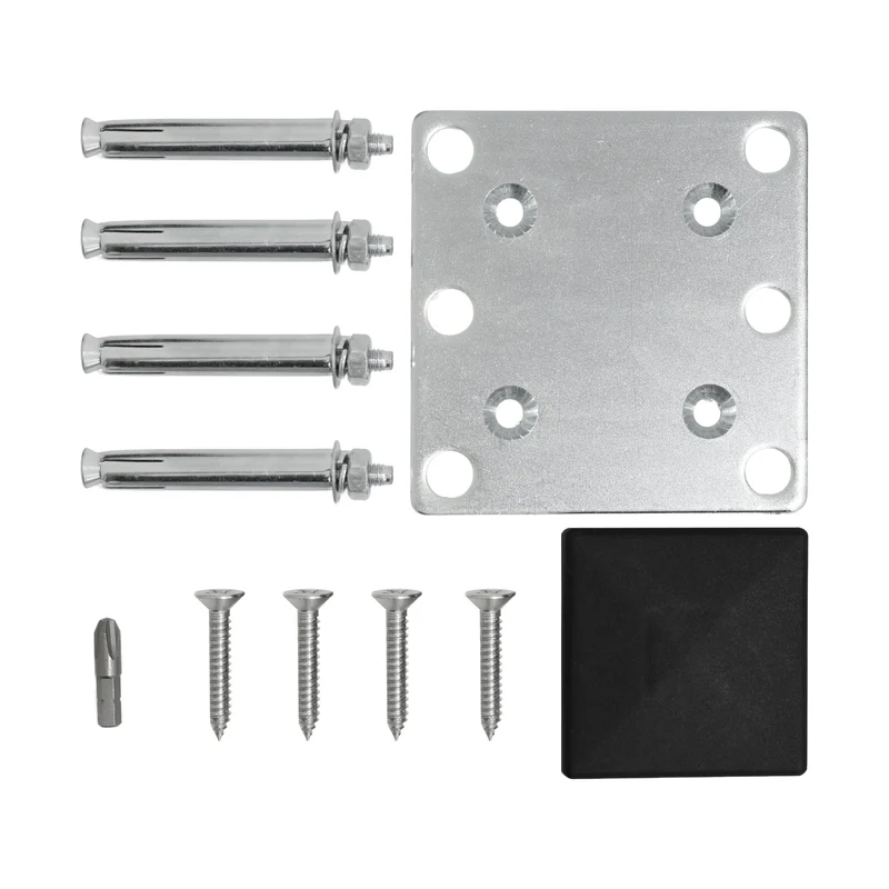 Kit Clôture Panneau Composite Incliné - Gris