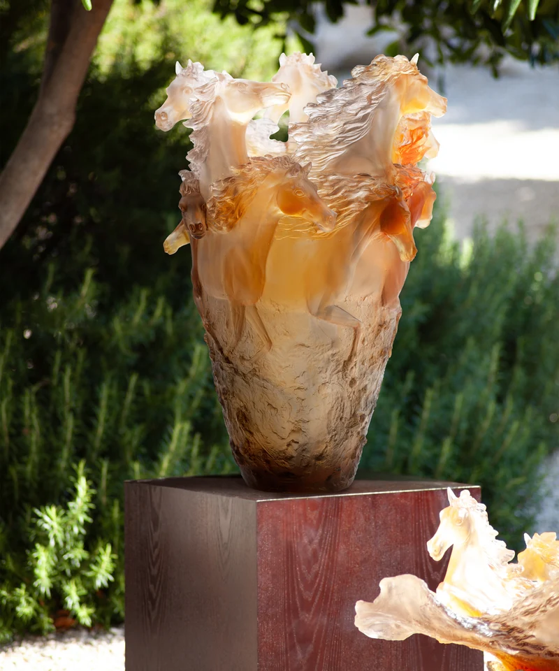 Cavalcade Vase magnum Brun glacé 175ex
