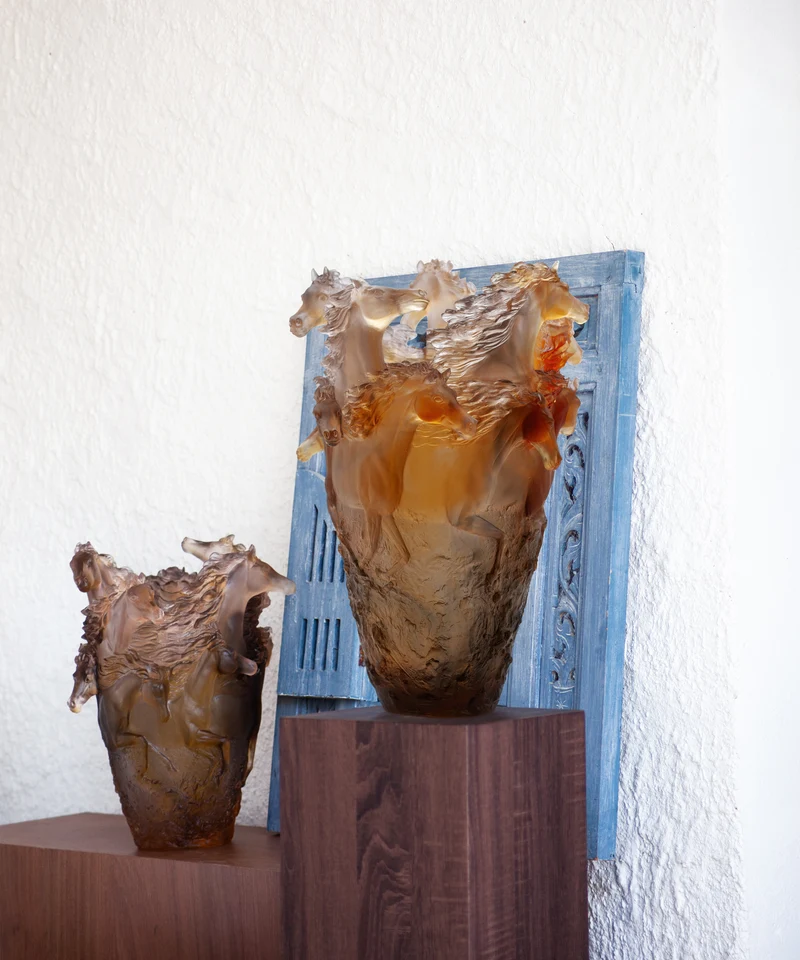 Cavalcade Vase magnum Brun glacé 175ex