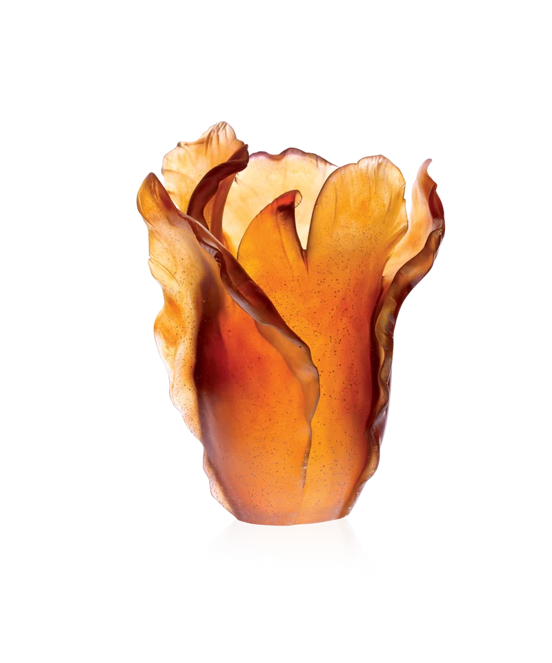 Tulipe Vase grand modèle Ambre