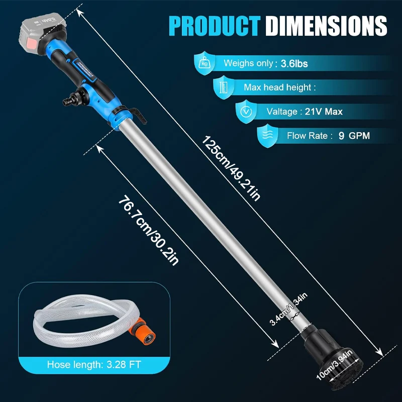 Cordless Stick Water Transfer Pump