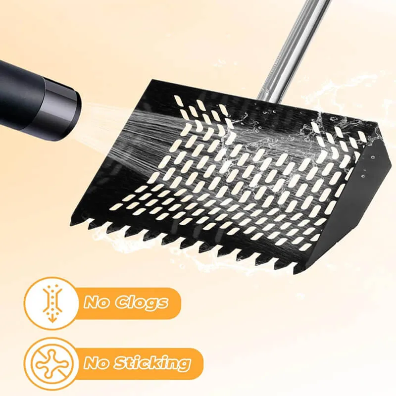 3 in 1 Metal Poop Scooper & Rake & Screen, For Chickens, Dogs, Horses, and Cats