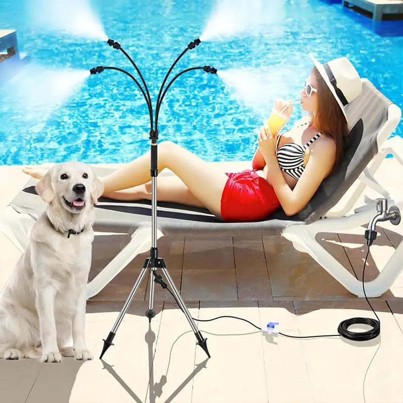 Outdoor Standing Misters with Tripod