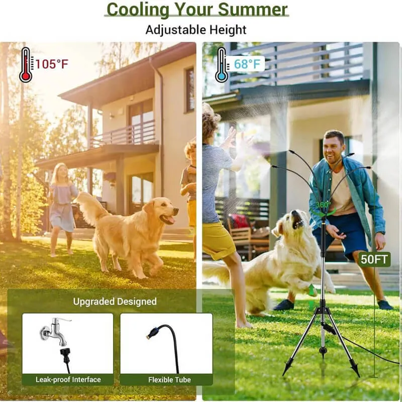 Outdoor Standing Misters with Tripod