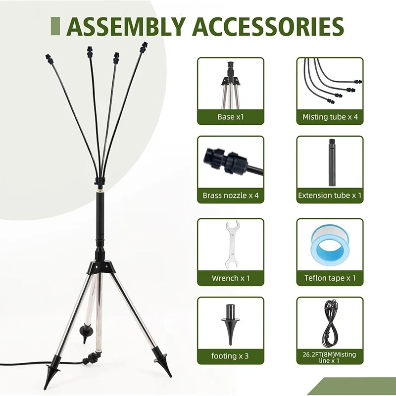 Outdoor Standing Misters with Tripod