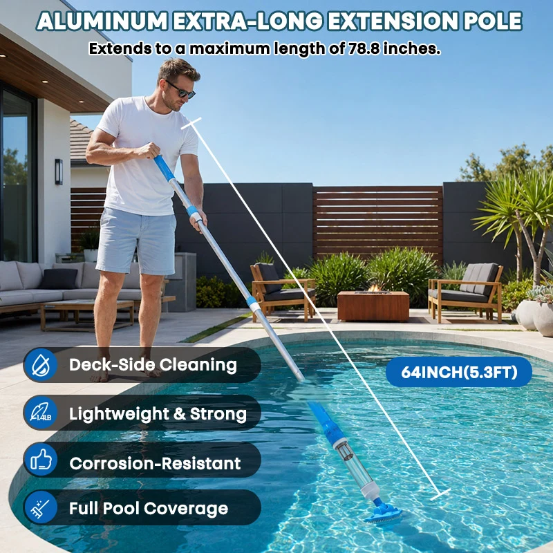 3 in 1 Cordless Rechargeable Pool Vacuum Cleaner