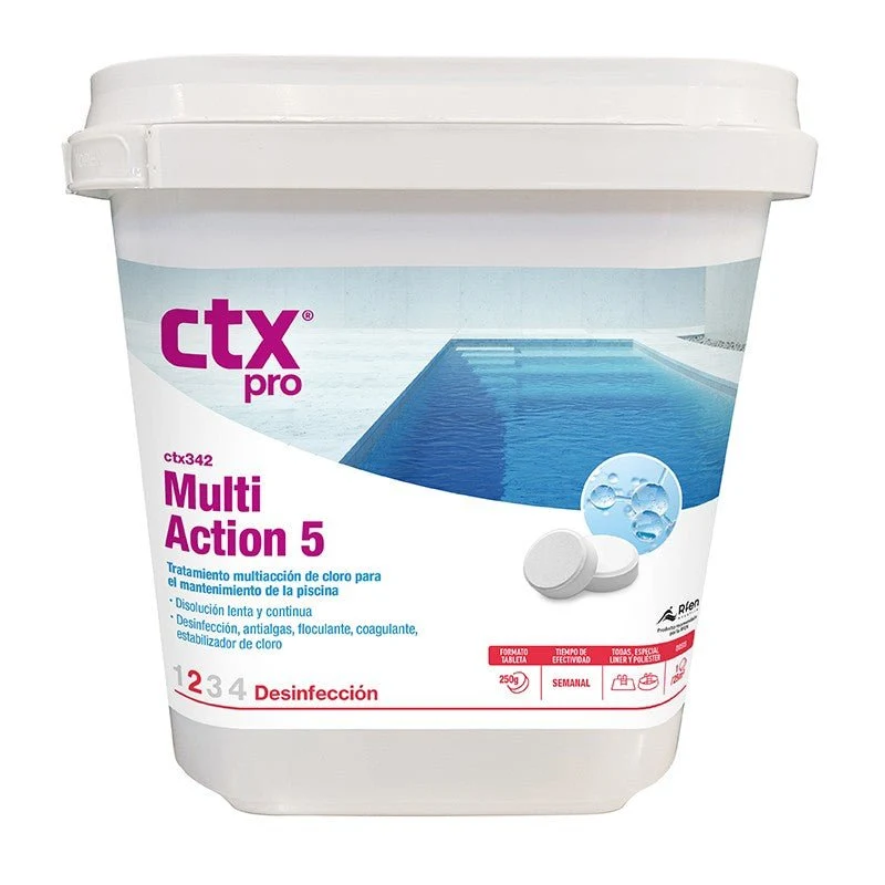 CTX – 342 especial liner tabletas 250 g cloro multiacción para piscina