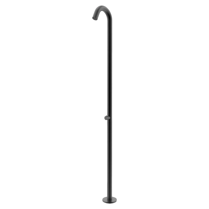 Ducha piscina acero inoxidable negro mate QP Hydros Black S1001B
