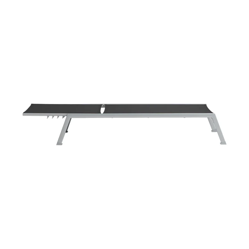 Chaise Longue Ratana Collection Lucca Noir