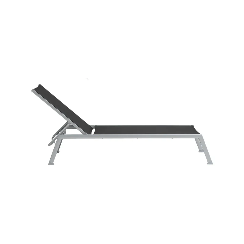 Chaise Longue Ratana Collection Lucca Noir