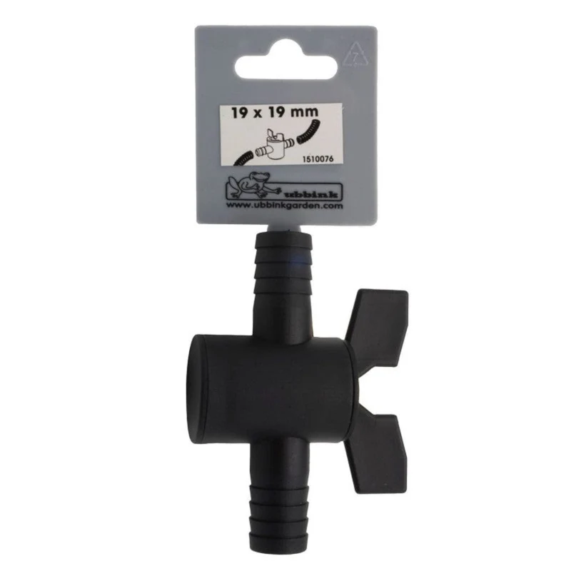 Robinet à à about porte-caoutchouc, 2 x Ø mm - Ø19 (¾") x Ø19 (¾") mm