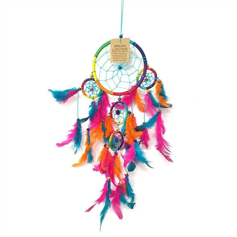 Attrape-rêves - DreamCatcher - Arc-en-Ciel - 11CM