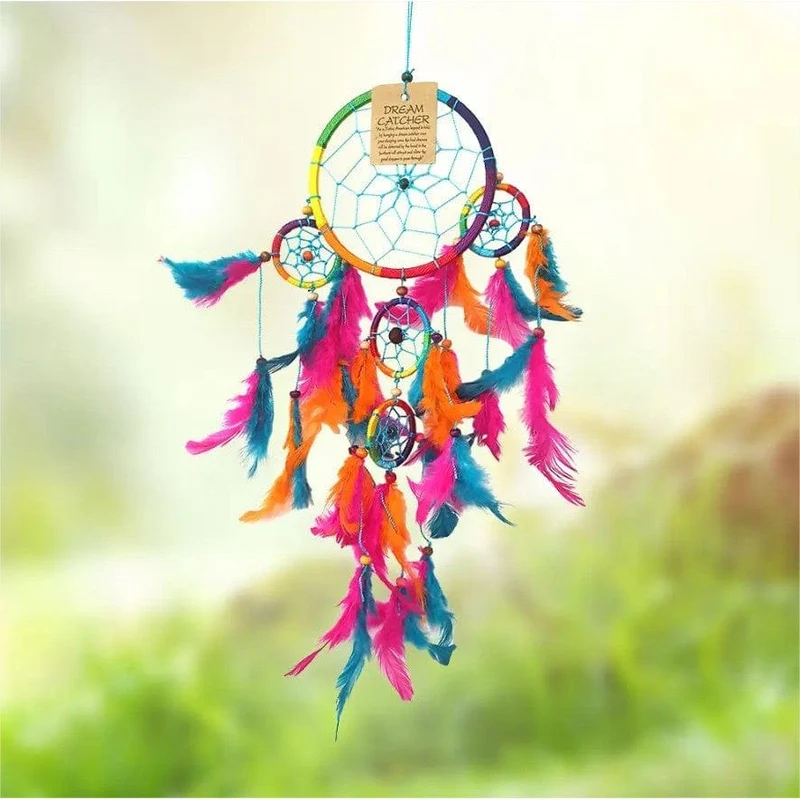 Attrape-rêves - DreamCatcher - Arc-en-Ciel - 11CM