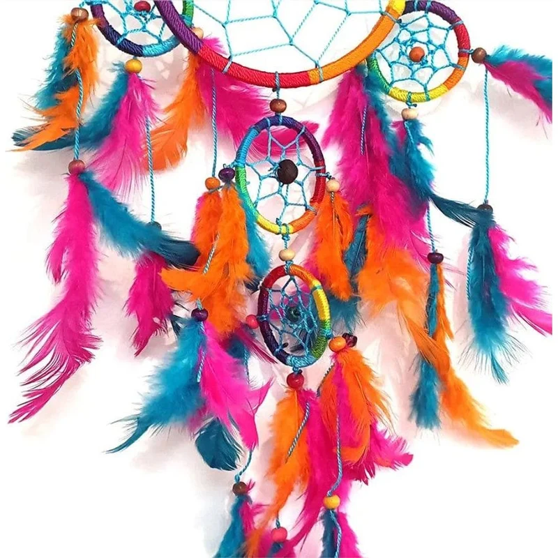 Attrape-rêves - DreamCatcher - Arc-en-Ciel - 11CM