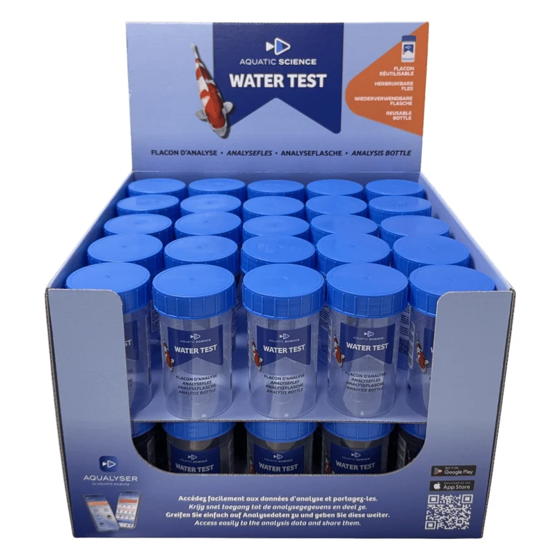 Display 50 Flacons Water Test