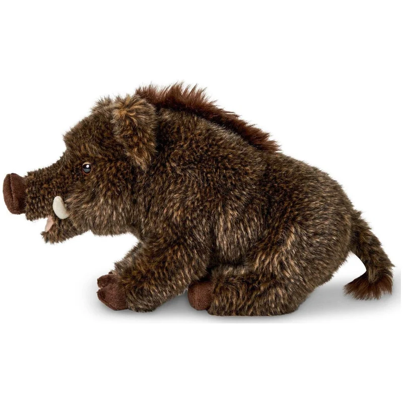 Sanglier, assis, 18 cm (hauteur), doudouille/peluche